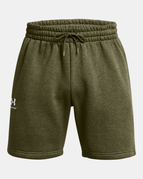 Men's UA Icon Fleece Shorts, Green, pdpMainDesktop image number 4